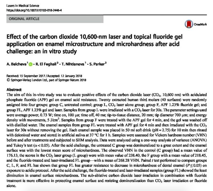 Effect Of The Carbon Dioxide 10,600-Nm Laser And Topical Fluoride Gel Application On Enamel Microstructure And Microhardness After Acid Challenge: An In Vitro Study
